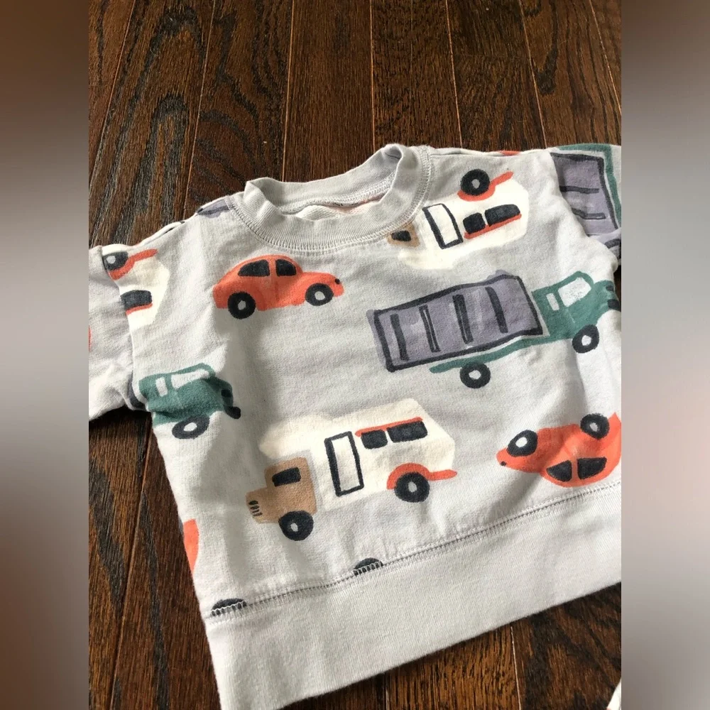 NWOT* Carter’s Just One You Boys 3M 2-Piece Trucks Sweatshirt & Jogger Pants Set